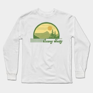 Conway Twitty / Retro Style Country Fan Design Long Sleeve T-Shirt